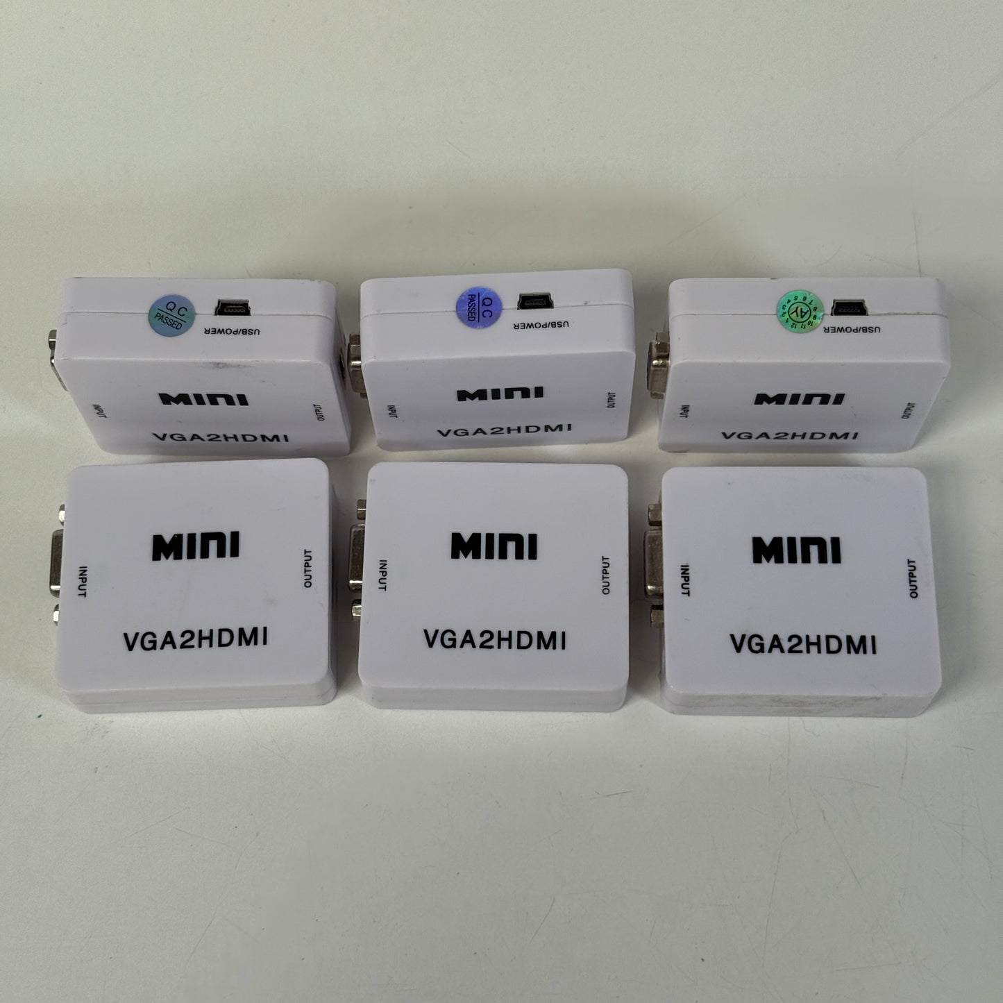 Joblot 6x Mini VGA to HDMI Adapters