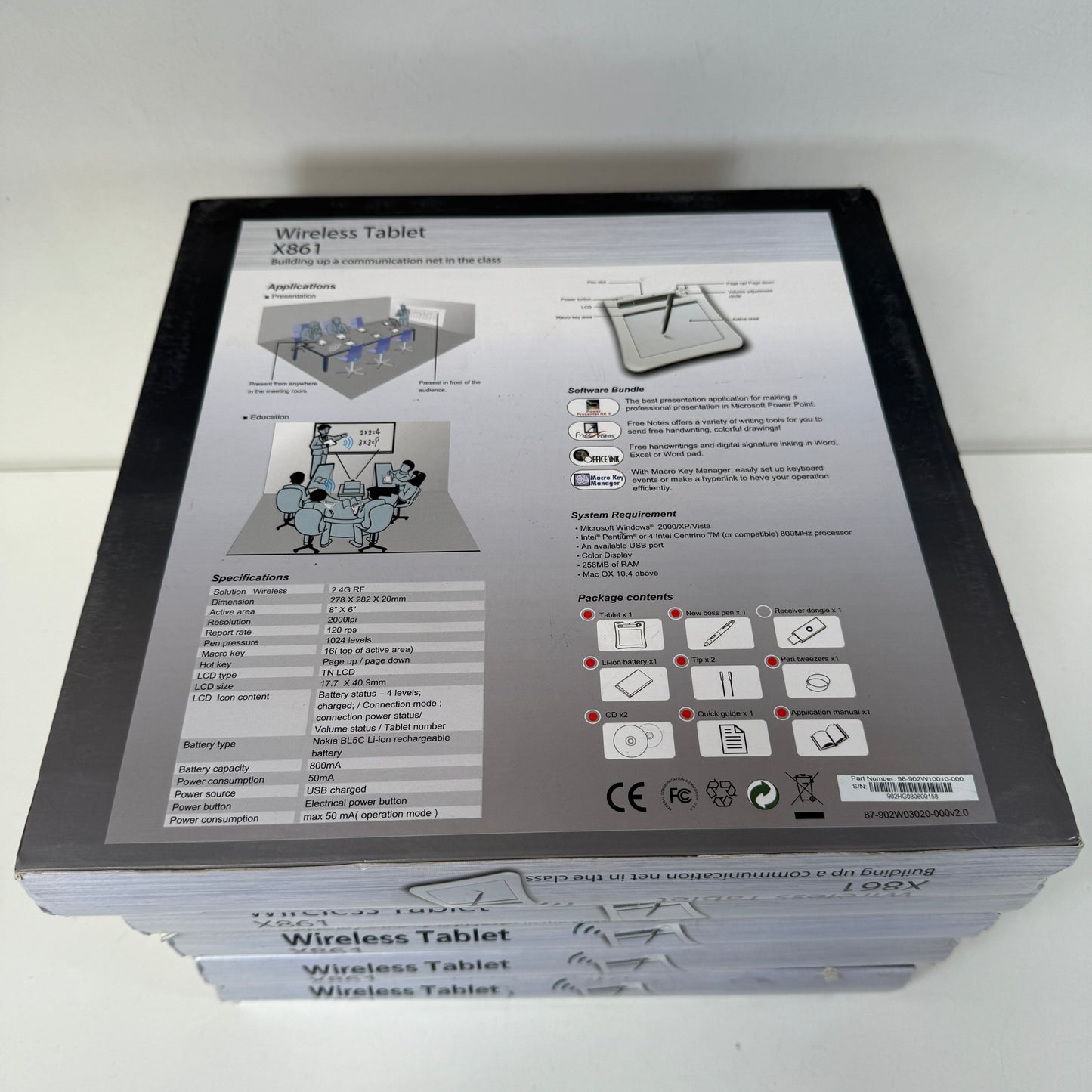 Joblot 5x Wireless Tablet X861