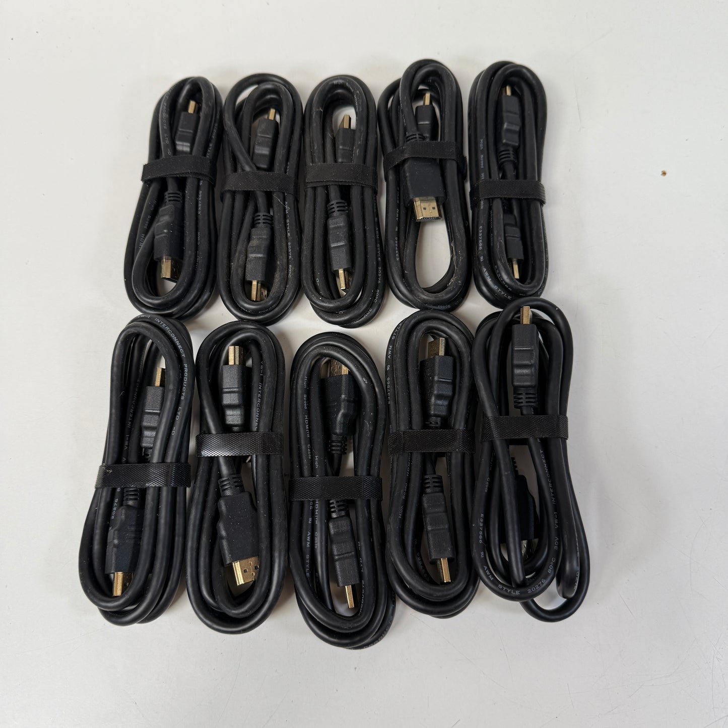 10x High Speed Gold Tip HDMI Cable 1.6m