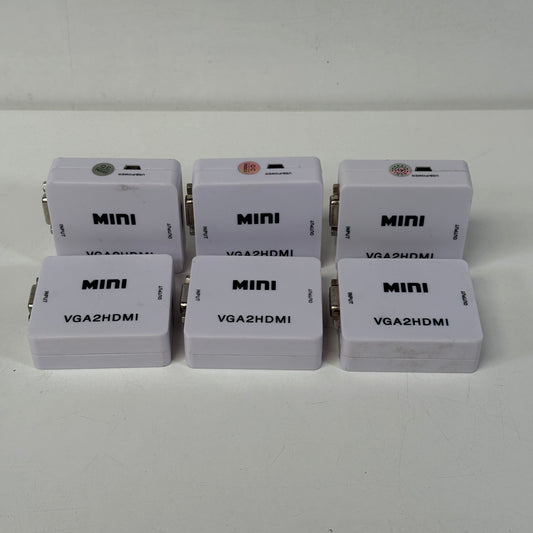 Joblot 6x Mini VGA to HDMI Adapters