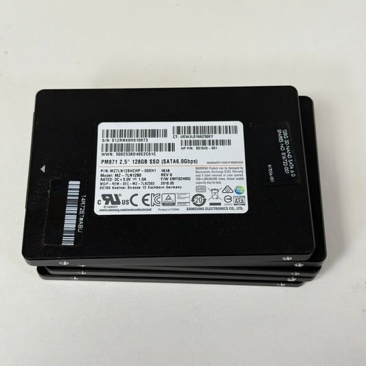 Joblot: 5x 2.5" 128GB SSD Hard Drives